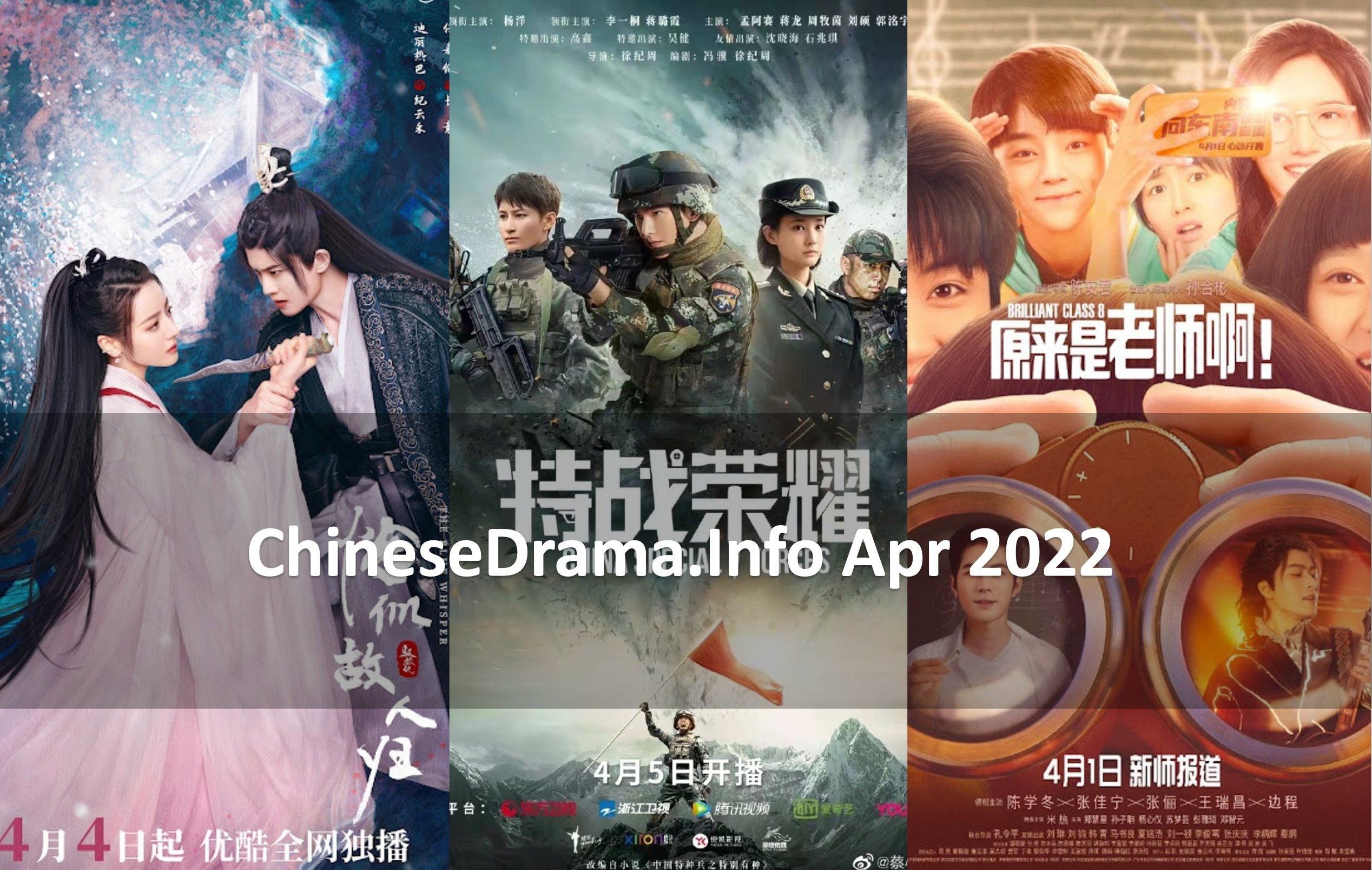 Top 10 bộ phim Trung Quốc lên sóng tháng 4/2022